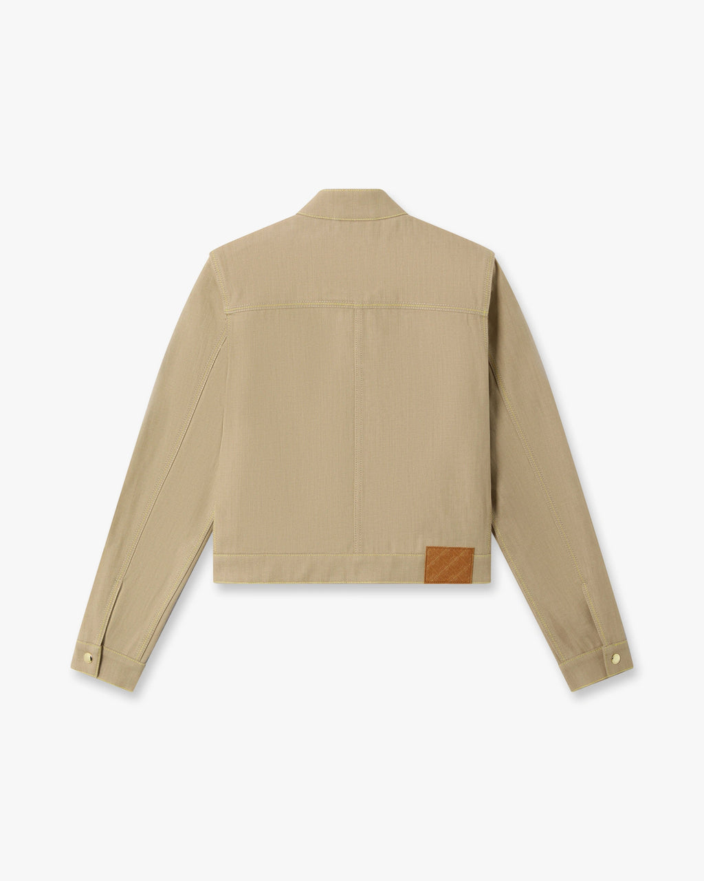 CASABLANCA BEIGE DESERT CANVAS DENIM JACKET — vista 6