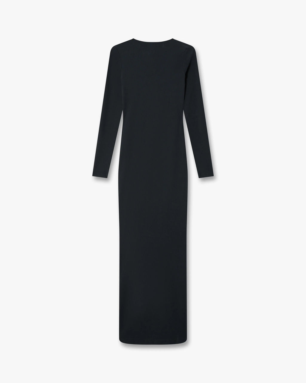 CASABLANCA BLACK RIBBED JEWELLERY MAXI DRESS — vista 7