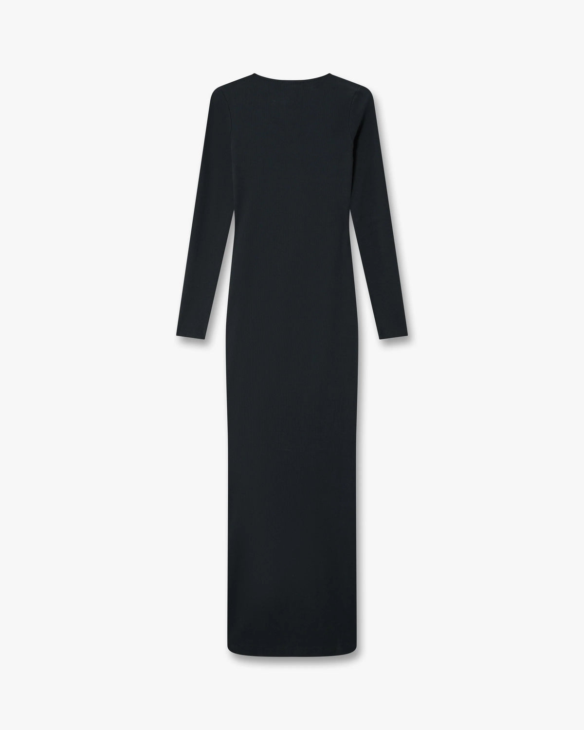 CASABLANCA BLACK RIBBED JEWELLERY MAXI DRESS — vista 7