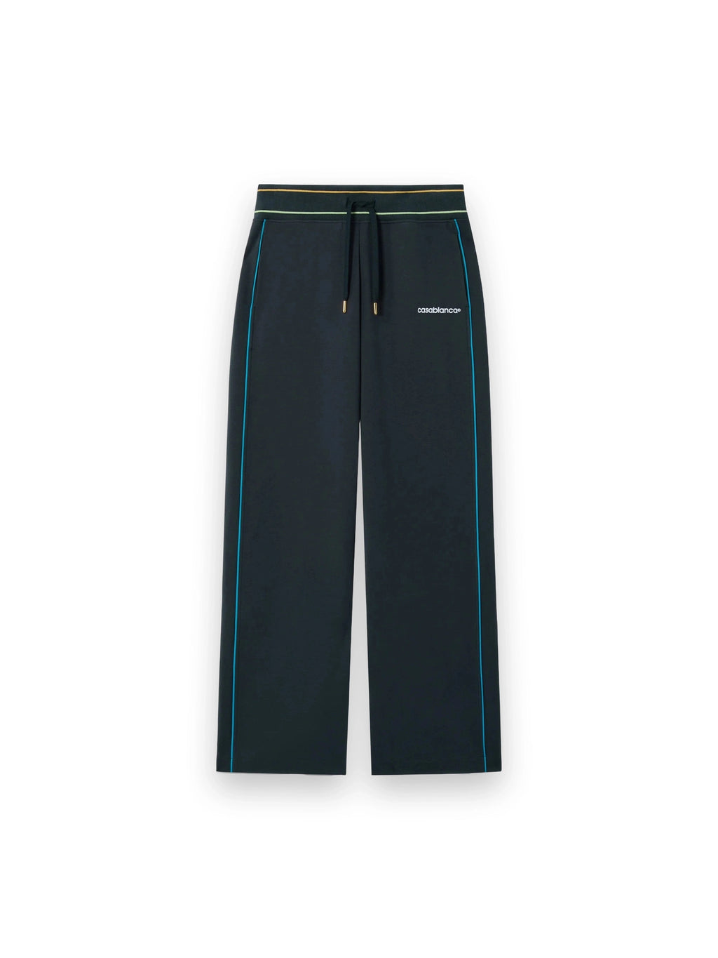 CASABLANCA NAVY LOW-RISE PUNTO JOGGERS WITH CONTRAST PIPING
