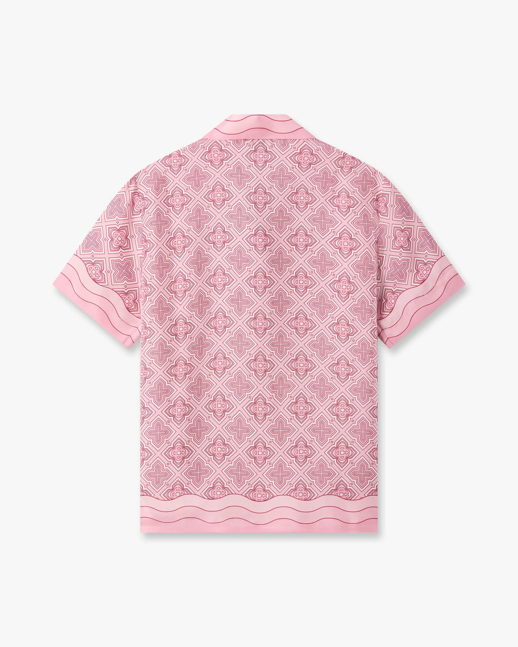 CASABLANCA PINK RADIATING MONOGRAM SILK SHIRT — vista 7