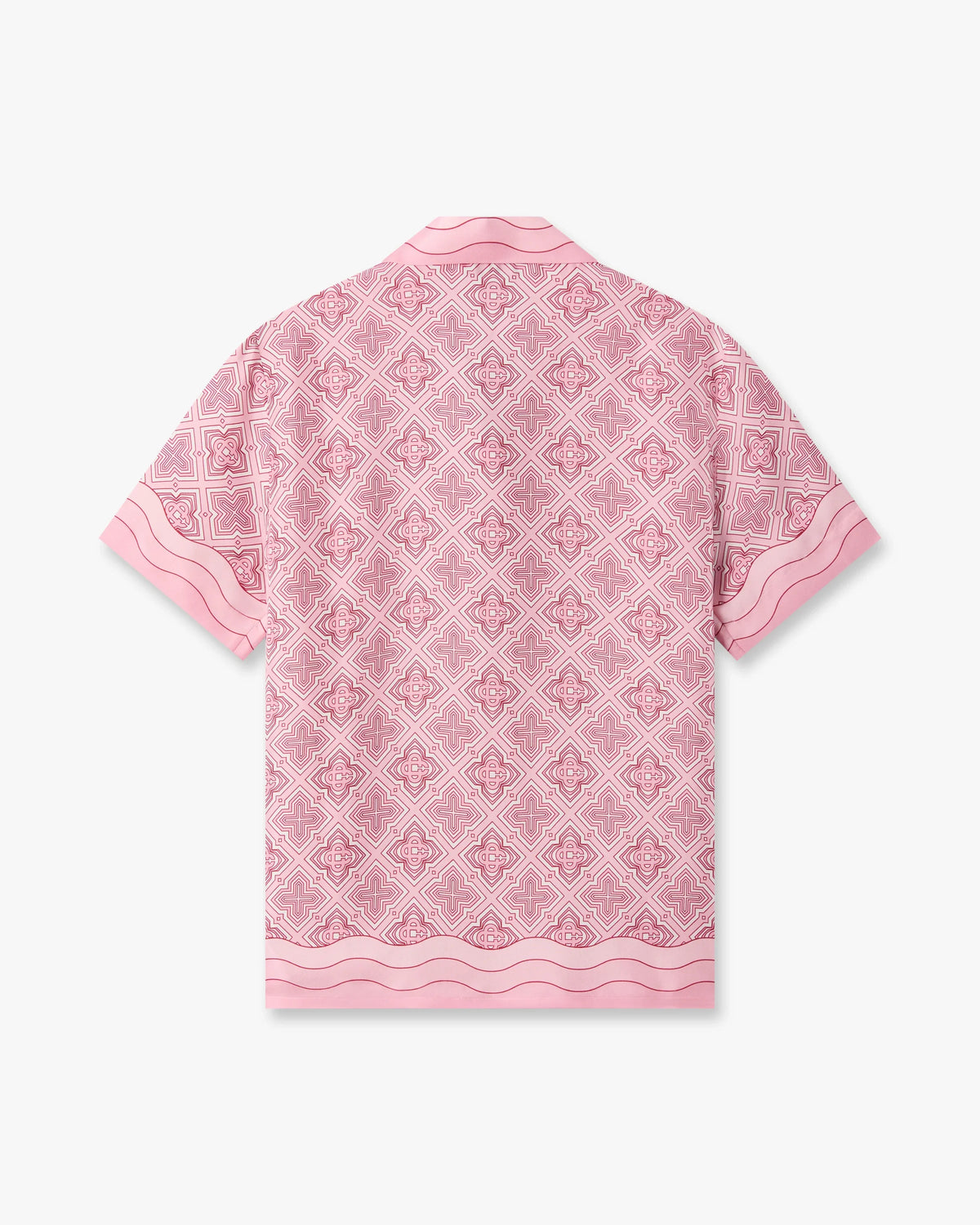 CASABLANCA PINK RADIATING MONOGRAM SILK SHIRT — vista 7