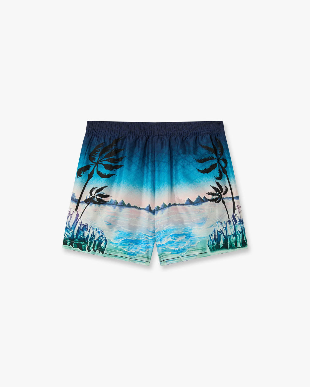 CASABLANCA CRYSTAL ALCHEMY SILK TWILL SHORTS — vista 7