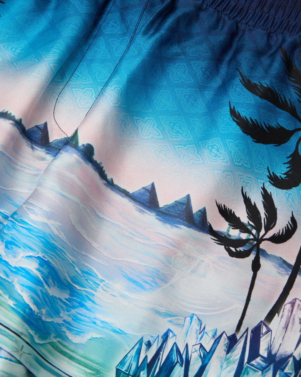 CASABLANCA CRYSTAL ALCHEMY SILK TWILL SHORTS — vista 6