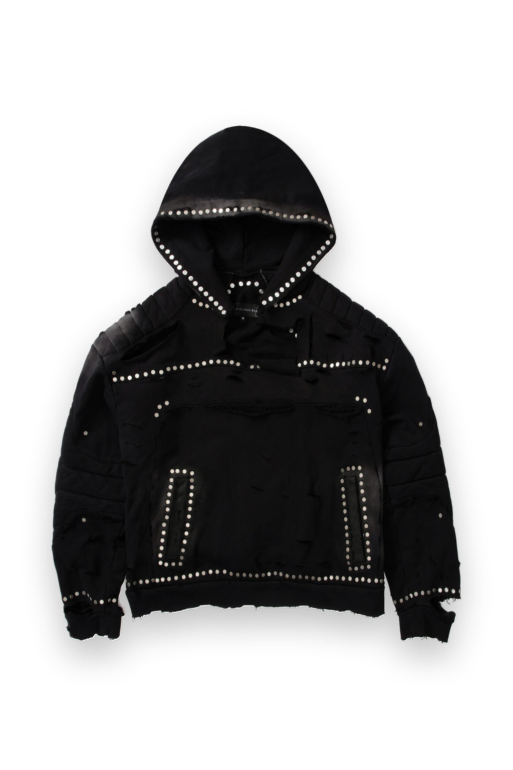 WHO DECIDES WAR HARDWARE AMOUR HOODED PULLOVER