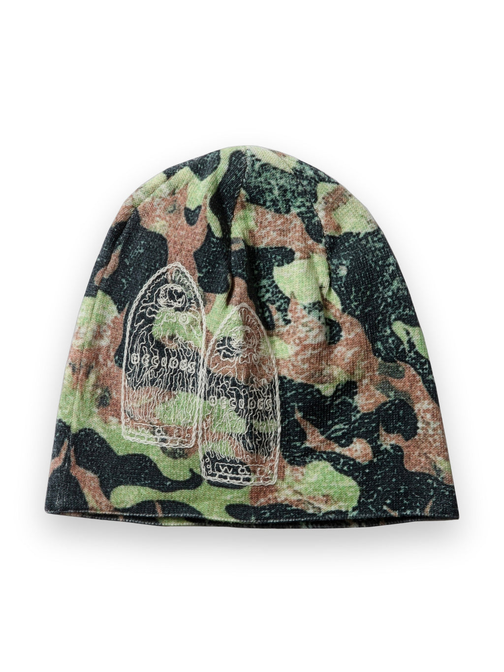 WHO DECIDES WAR FLAME CAMO KNIT HAT