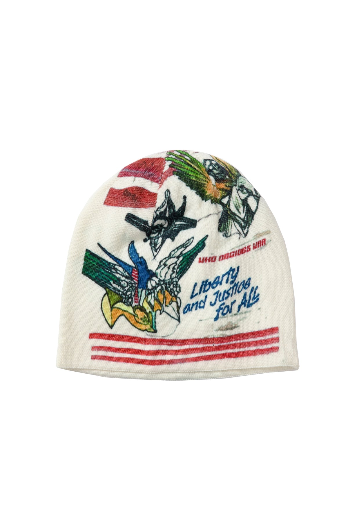 WHO DECIDES WAR AMERICANA KNIT HAT — vista 3