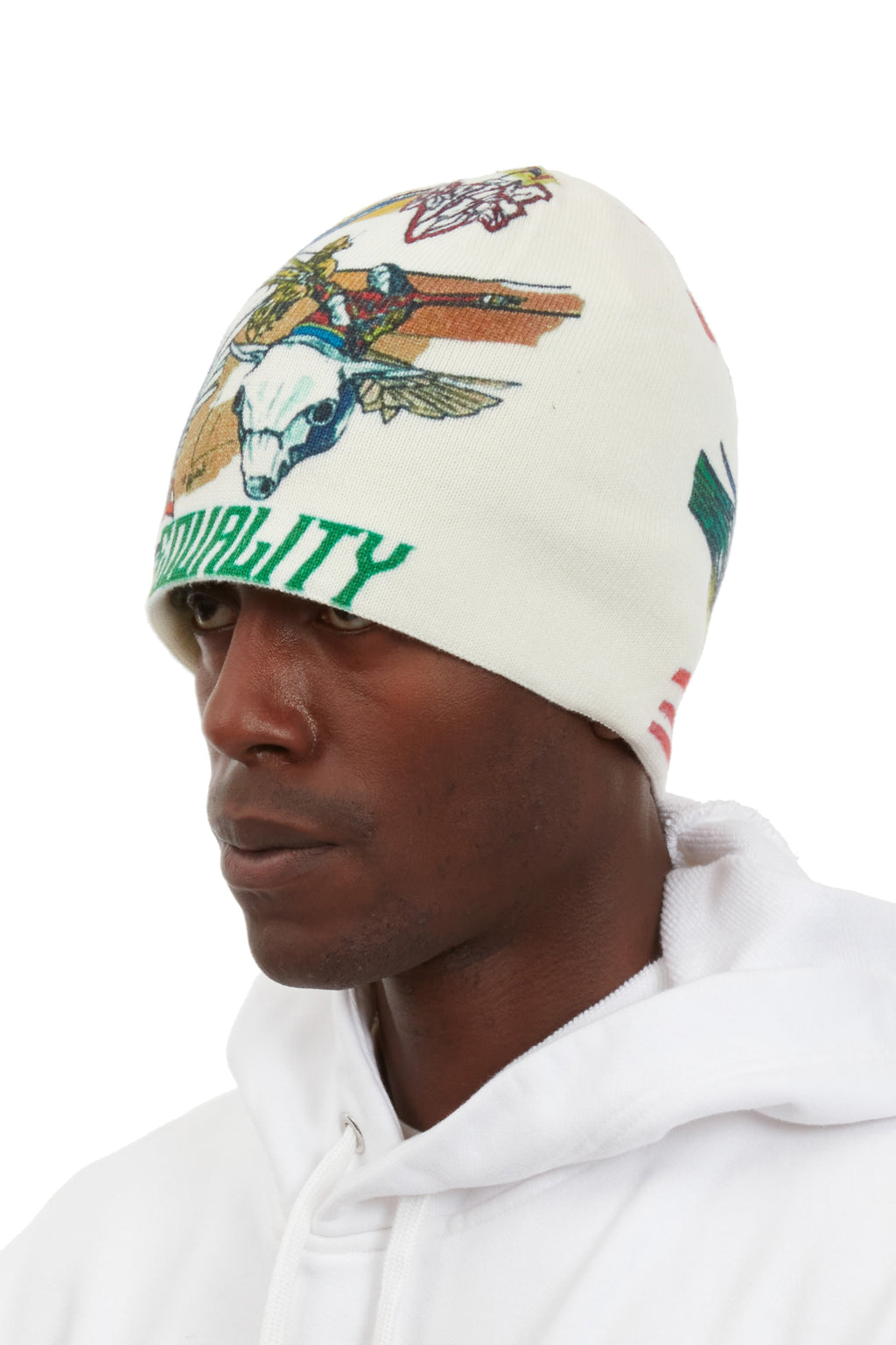 WHO DECIDES WAR AMERICANA KNIT HAT — vista 5
