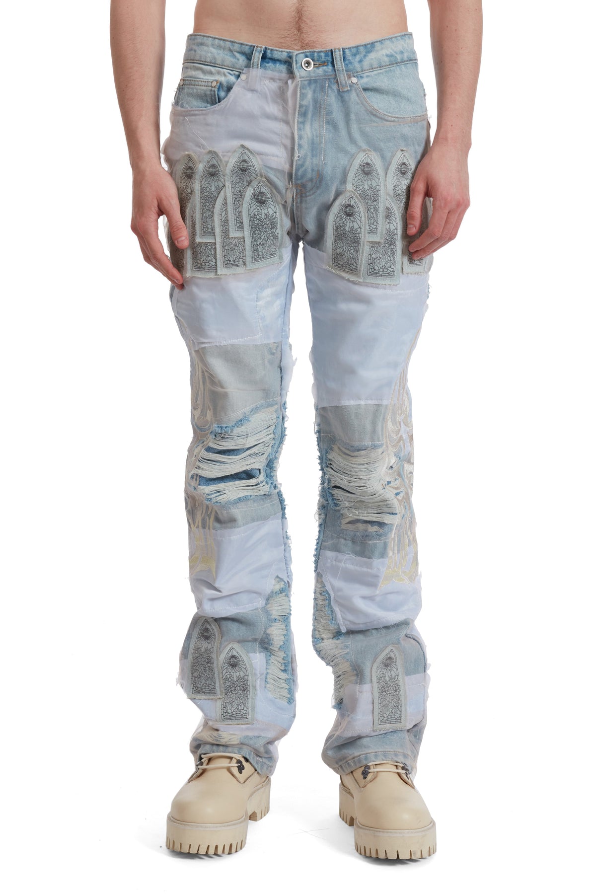 WHO DECIDES WAR WDW WINGED ORGANZA DENIM — vista 3
