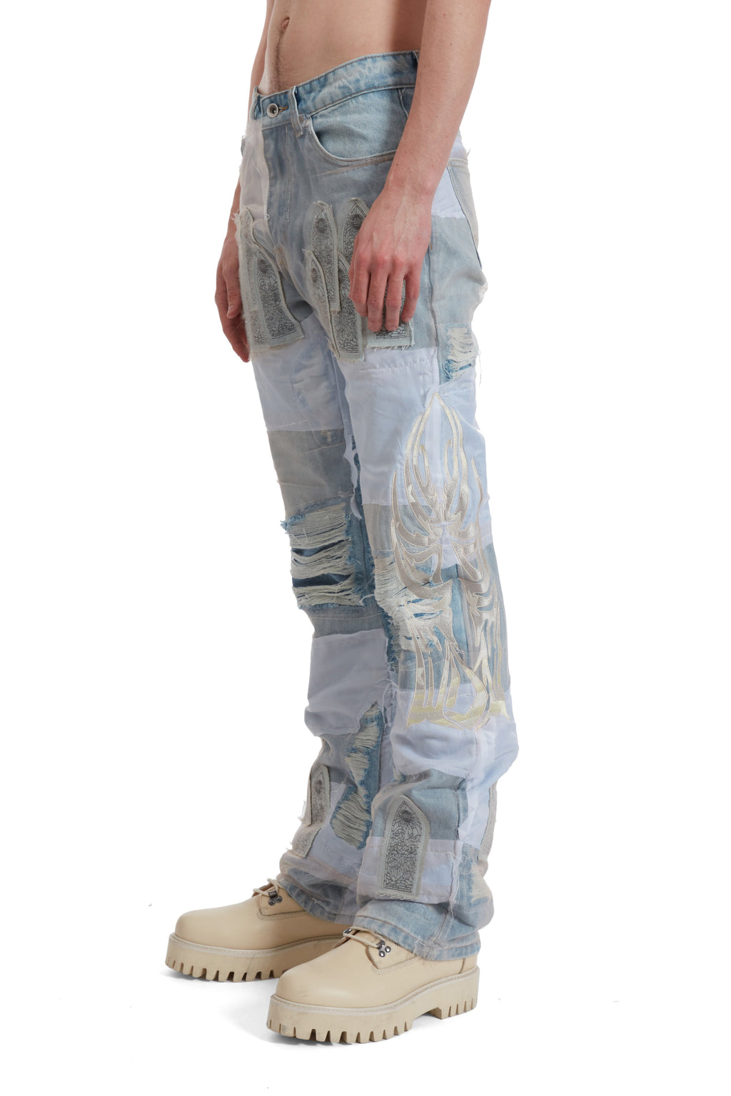 WHO DECIDES WAR WDW WINGED ORGANZA DENIM — vista 4