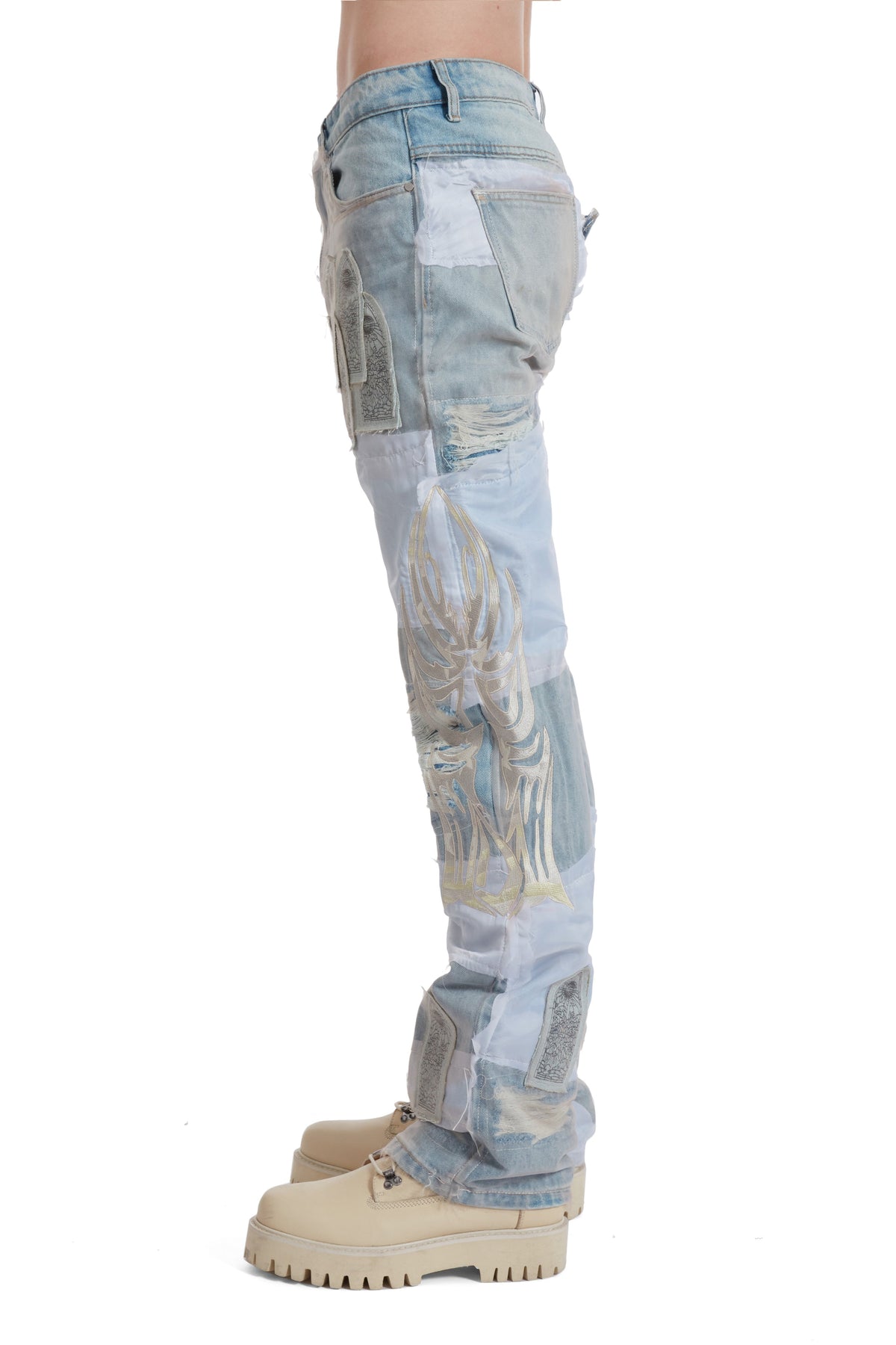 WHO DECIDES WAR WDW WINGED ORGANZA DENIM — vista 5