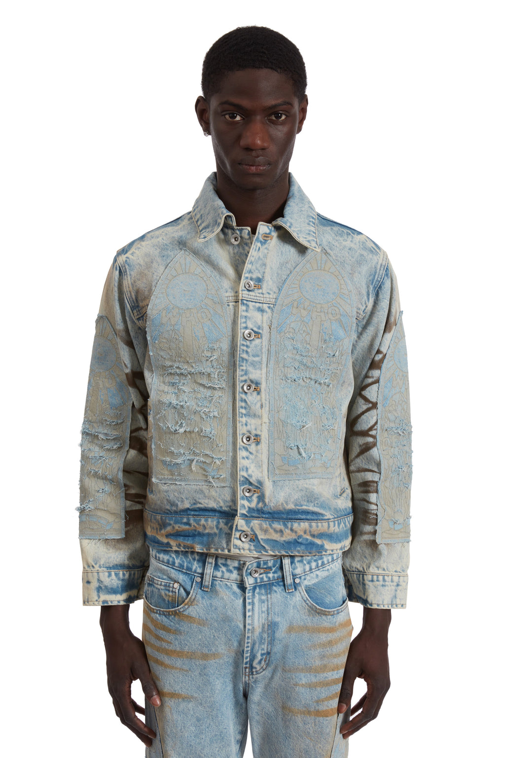 WHO DECIDES WAR MECHANIC SIGNATURE TRUCKER JACKET — vista 3