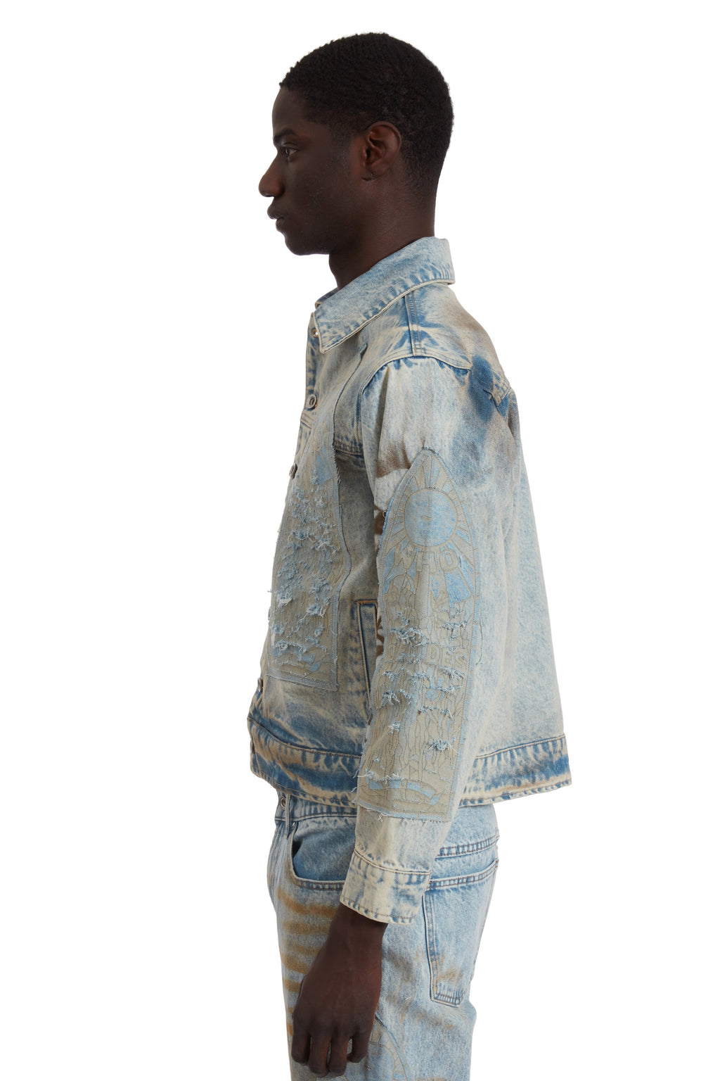 WHO DECIDES WAR MECHANIC SIGNATURE TRUCKER JACKET — vista 4