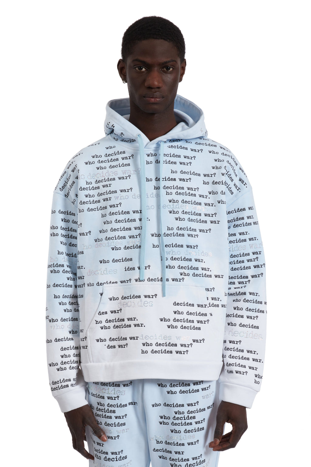 WHO DECIDES WAR WDW SCRIPTURE HOODED PULLOVER — vista 3