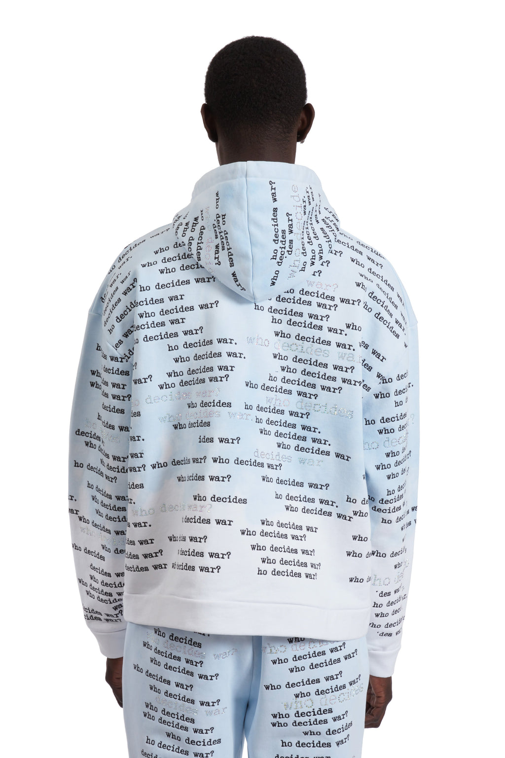 WHO DECIDES WAR WDW SCRIPTURE HOODED PULLOVER — vista 6