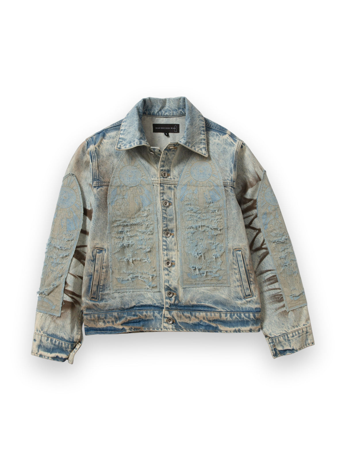 WHO DECIDES WAR MECHANIC SIGNATURE TRUCKER JACKET