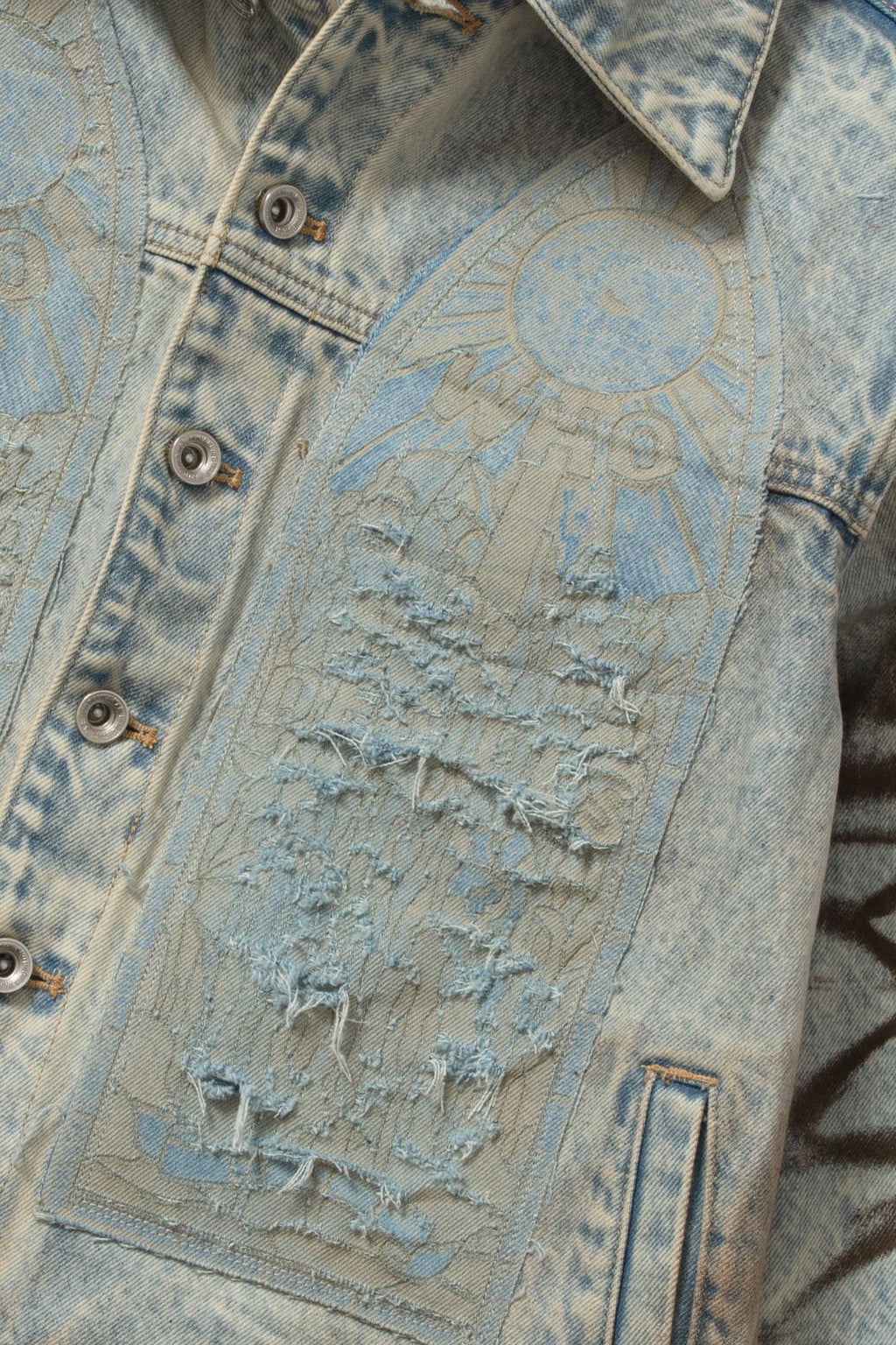 WHO DECIDES WAR MECHANIC SIGNATURE TRUCKER JACKET — vista 2