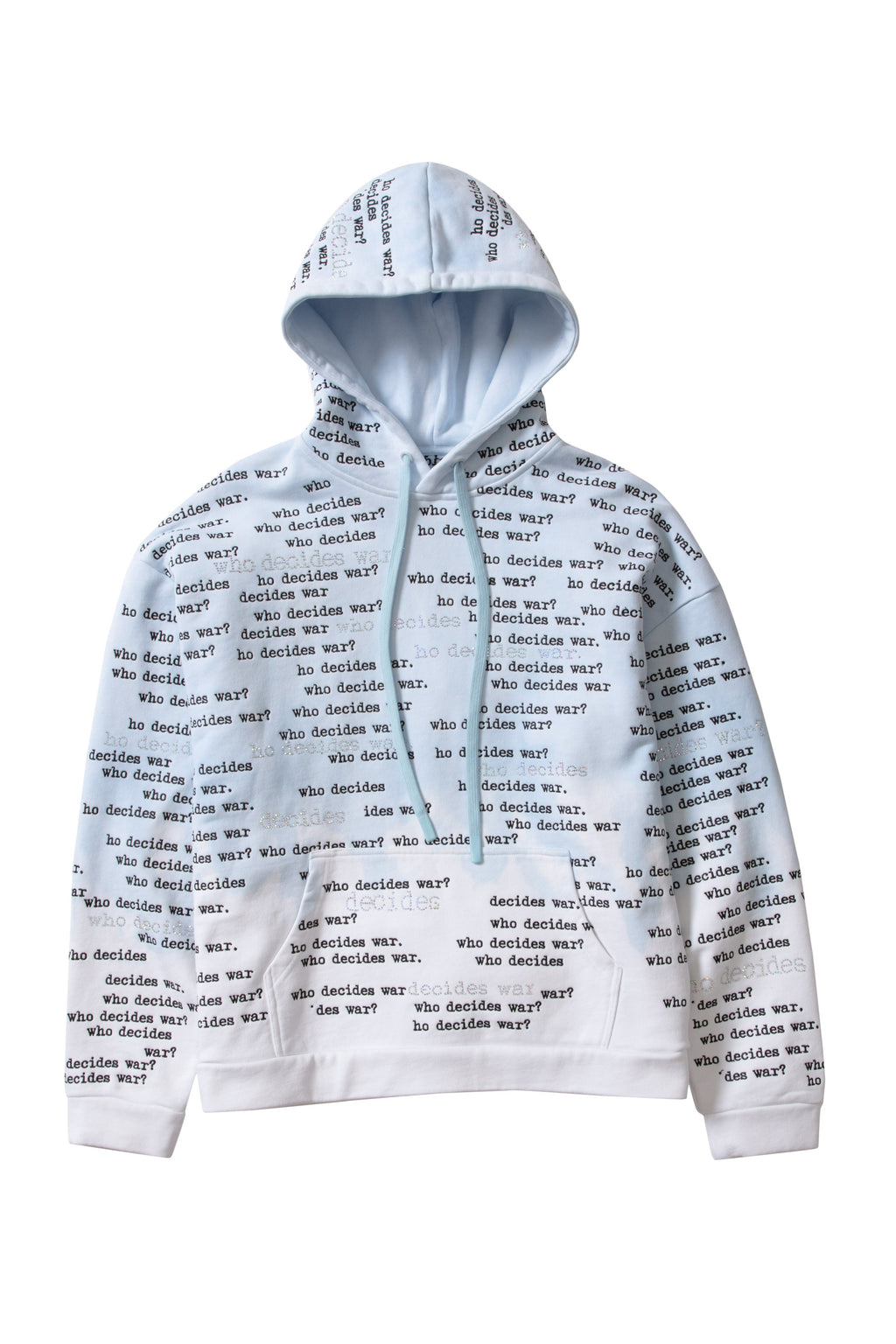 WHO DECIDES WAR WDW SCRIPTURE HOODED PULLOVER
