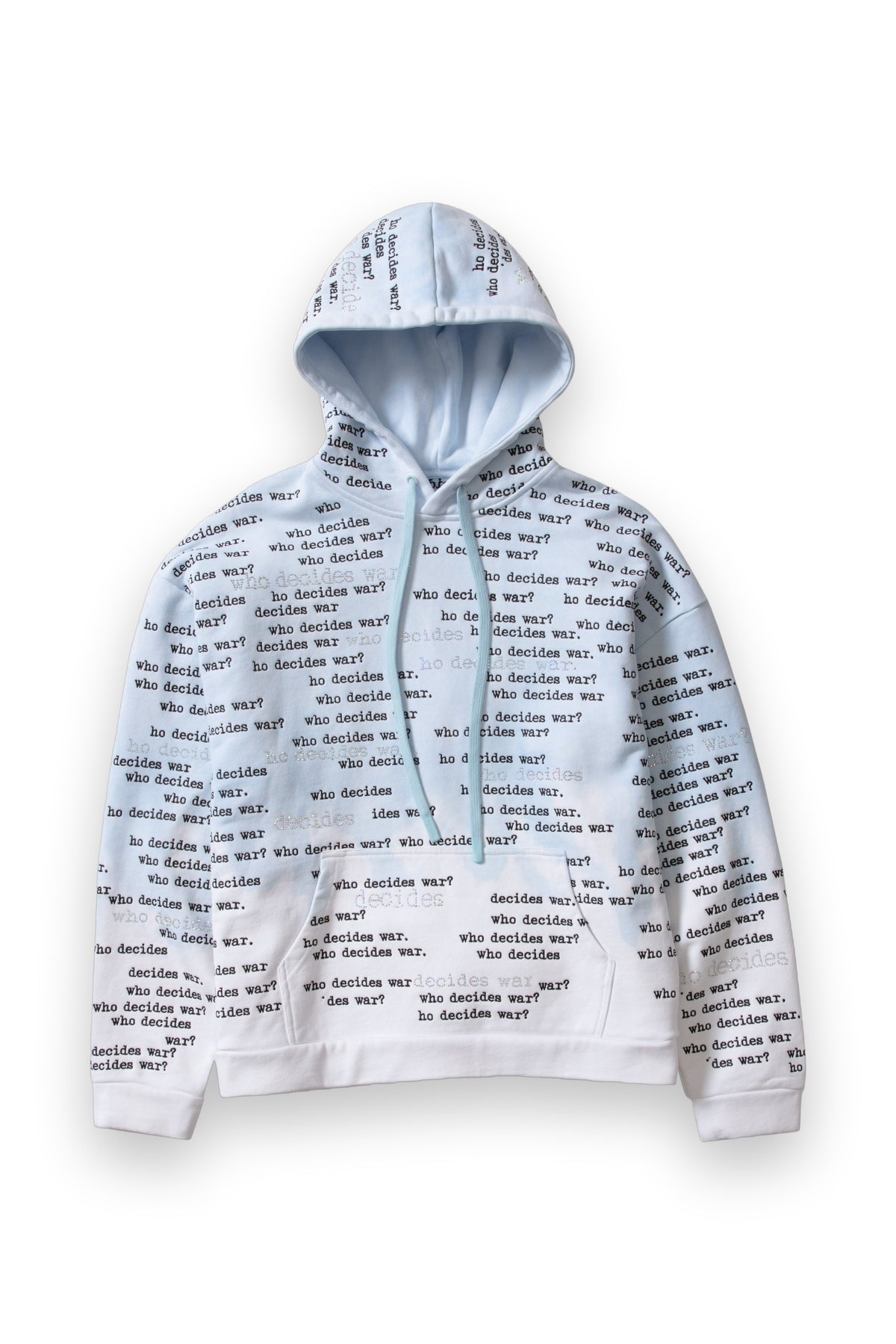 WHO DECIDES WAR WDW SCRIPTURE HOODED PULLOVER