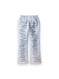 WHO DECIDES WAR WDW SCRIPTURE SWEATPANTS