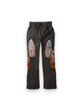 WHO DECIDES WAR TRIPLE FLAME GLASS SWEATPANTS