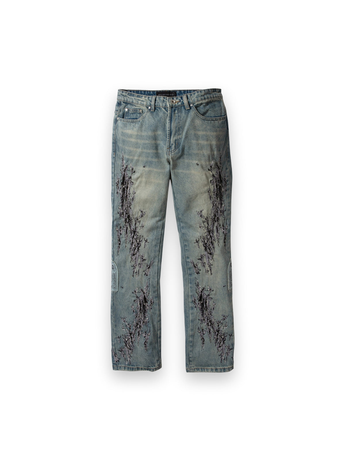 WHO DECIDES WAR SCRATCHED DENIM