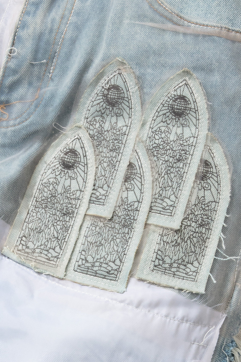 WHO DECIDES WAR WDW WINGED ORGANZA DENIM — vista 2