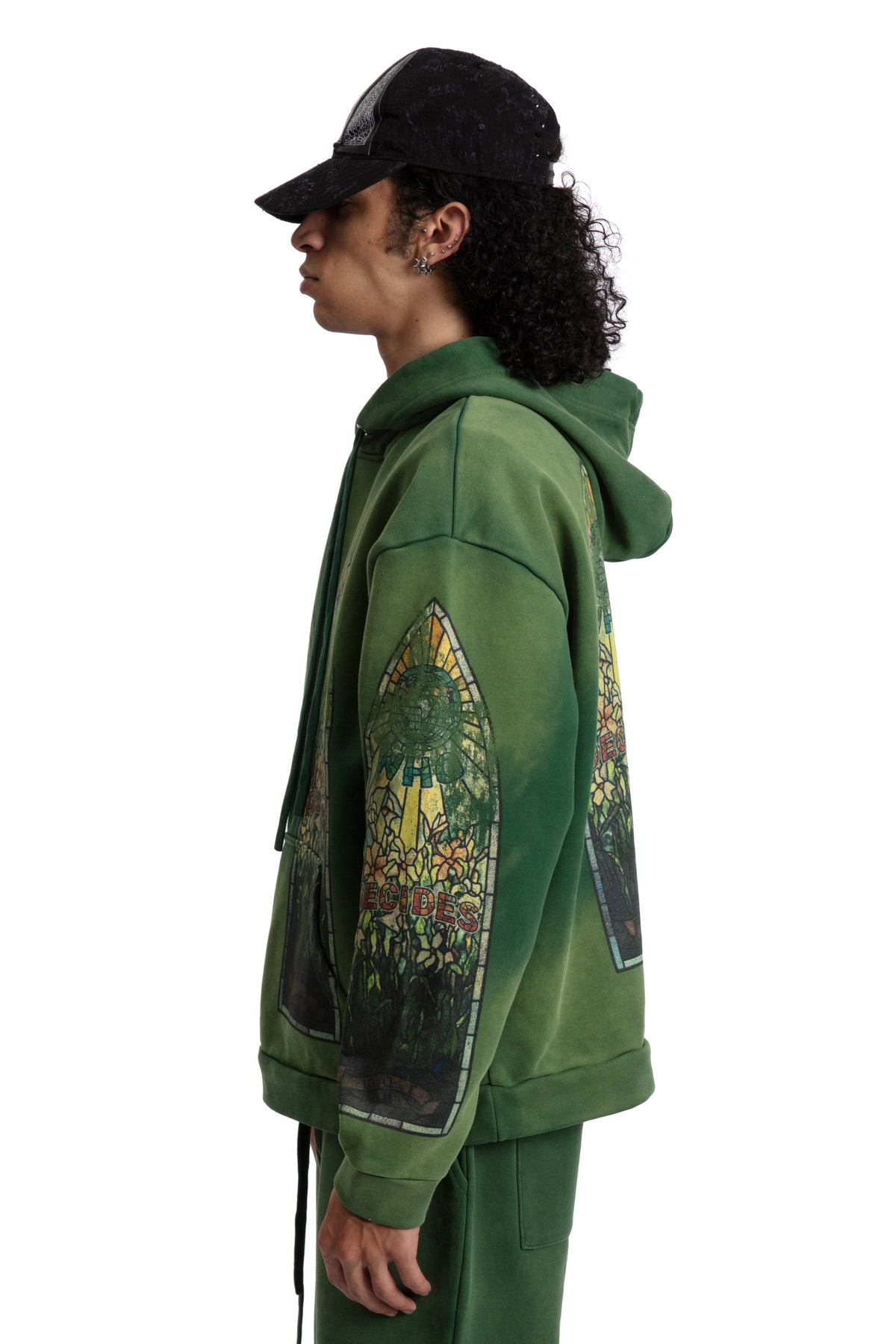 WHO DECIDES WAR FADED HOODED PULLOVER — vista 5
