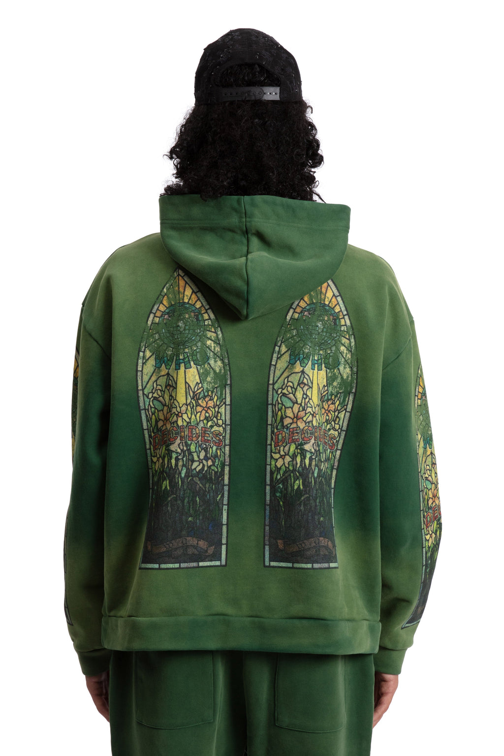 WHO DECIDES WAR FADED HOODED PULLOVER — vista 6