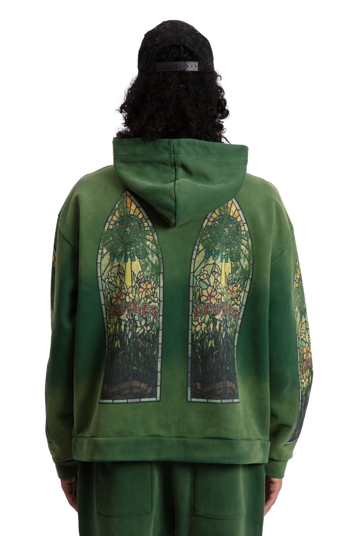 WHO DECIDES WAR FADED HOODED PULLOVER — vista 6