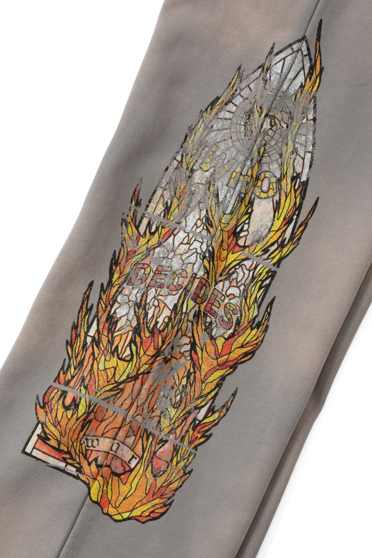 WHO DECIDES WAR FADED FLAME GLASS SWEATPANT — vista 2