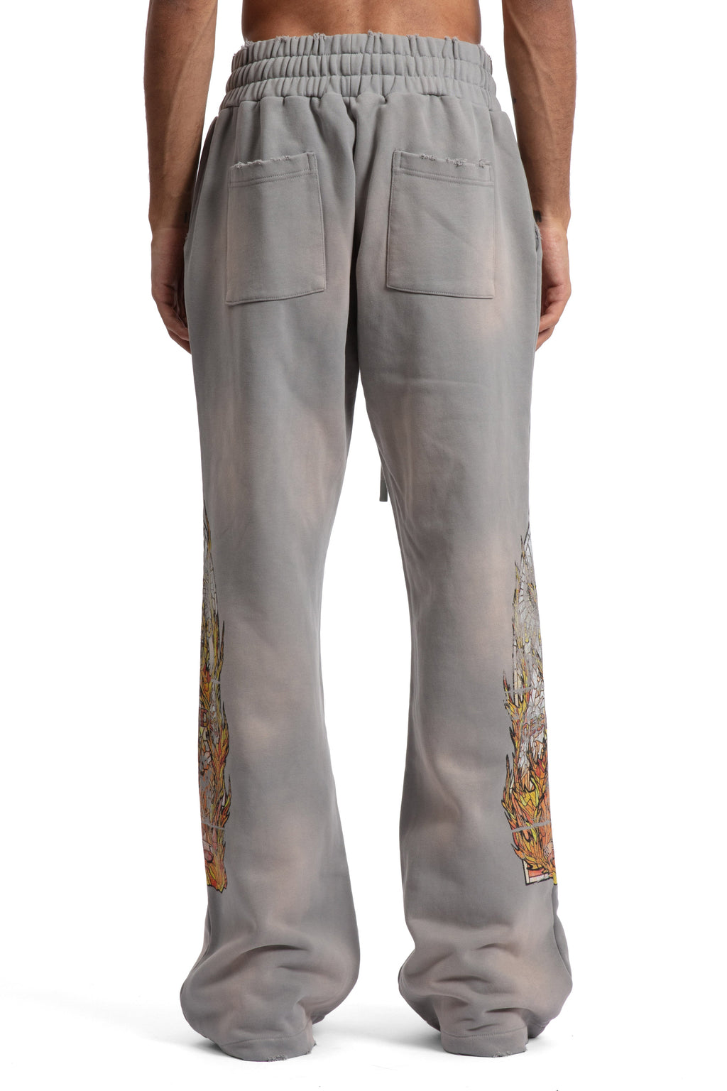 WHO DECIDES WAR FADED FLAME GLASS SWEATPANT — vista 6