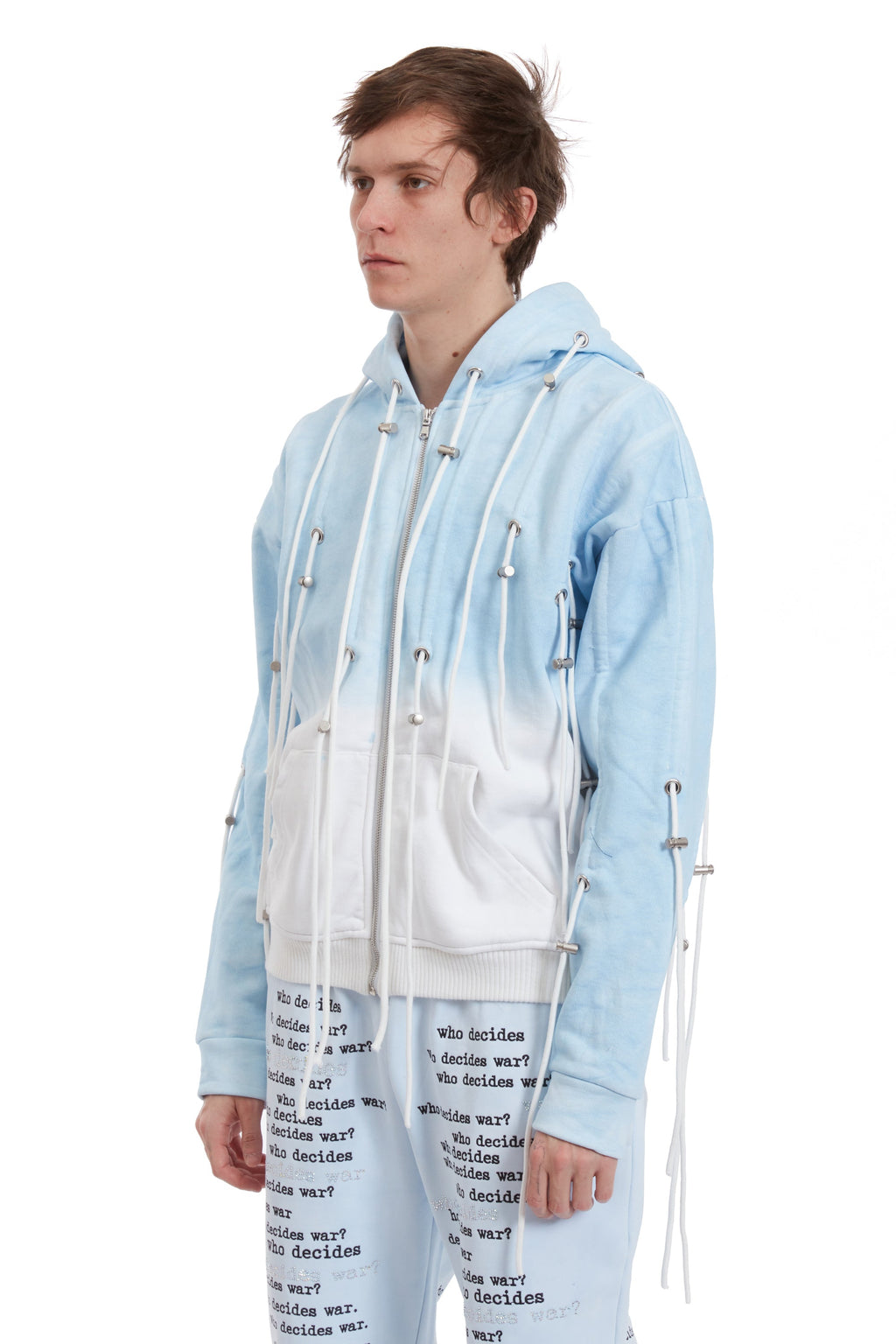WHO DECIDES WAR STRING THEORY ZIP UP HOODIE — vista 4