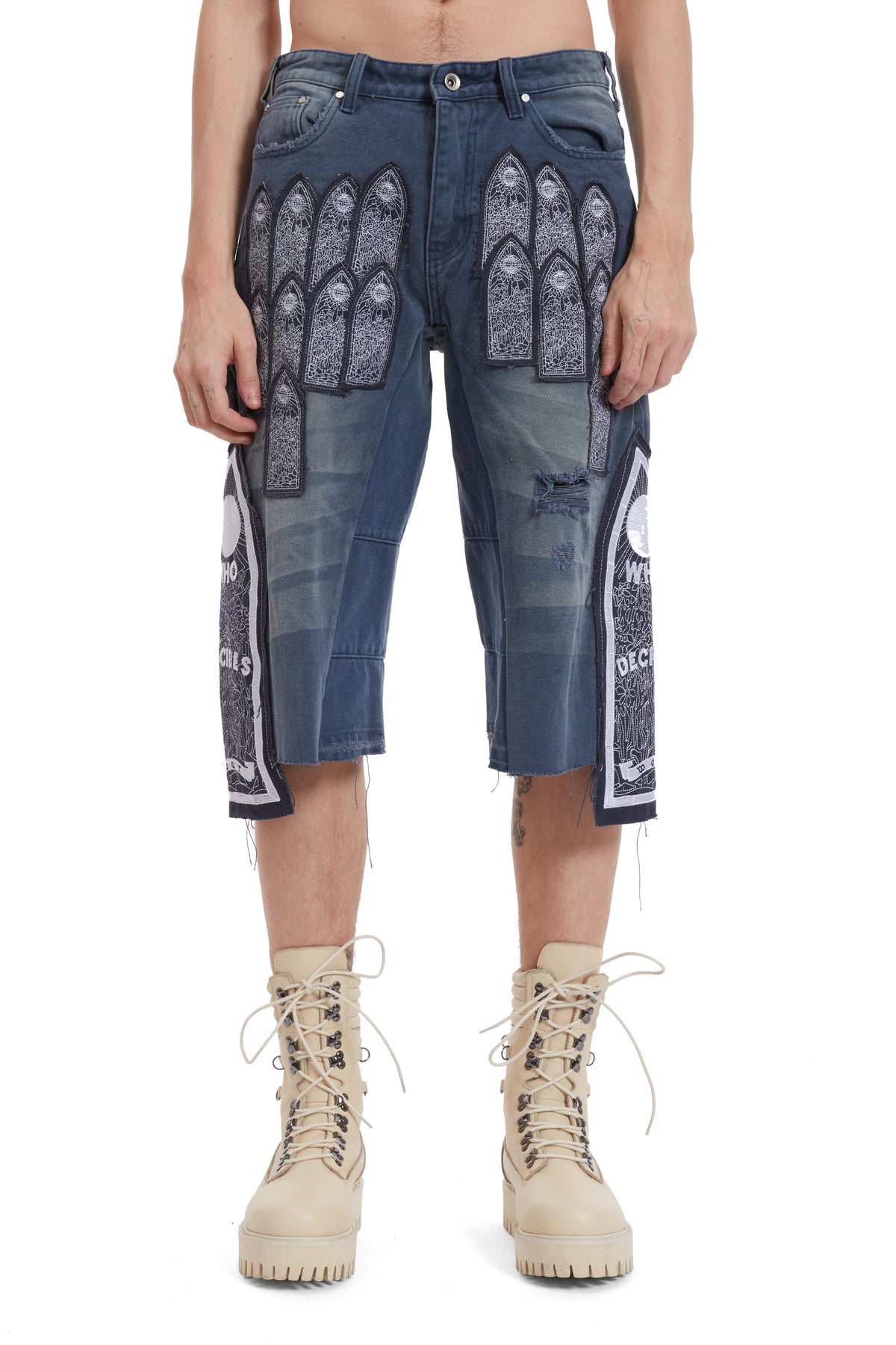 WHO DECIDES WAR PATCH ARCHED CARPENTER SHORT — vista 3