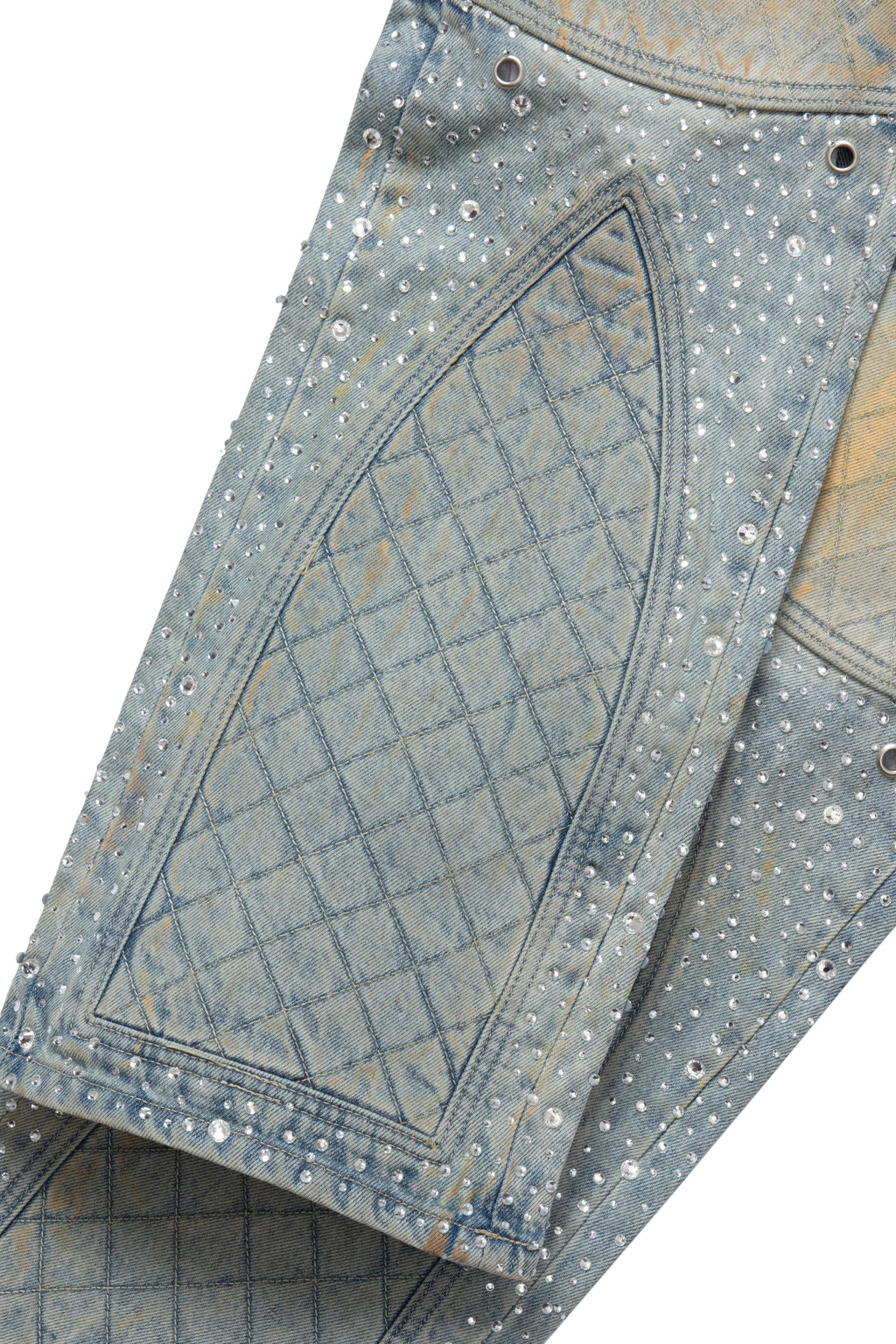 WHO DECIDES WAR STUDDED MOTO DENIM — vista 2