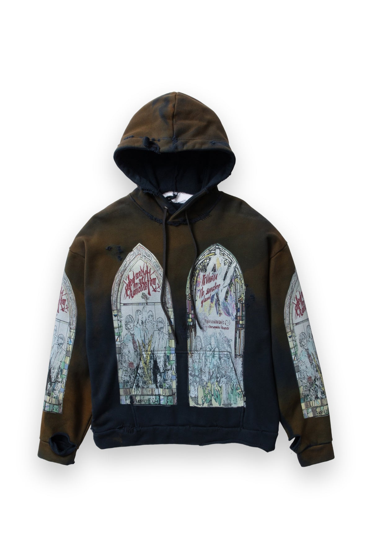 WHO DECIDES WAR MOTLEY HOODED PULLOVER
