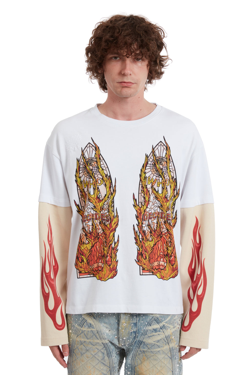 WHO DECIDES WAR FLAME GLASS DOUBLE JERSEY — vista 3