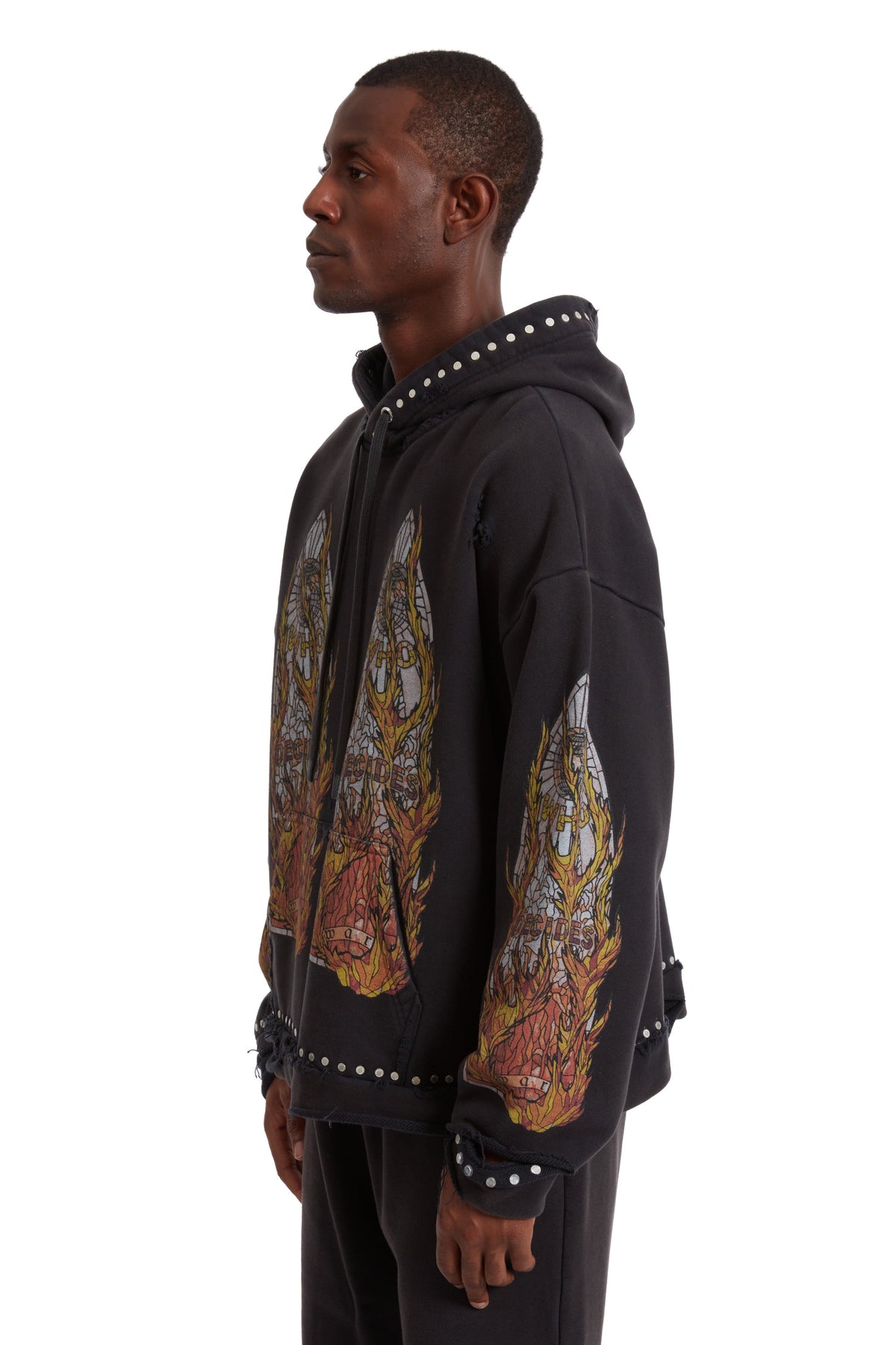 WHO DECIDES WAR HARDWARE HOODED PULLOVER — vista 4