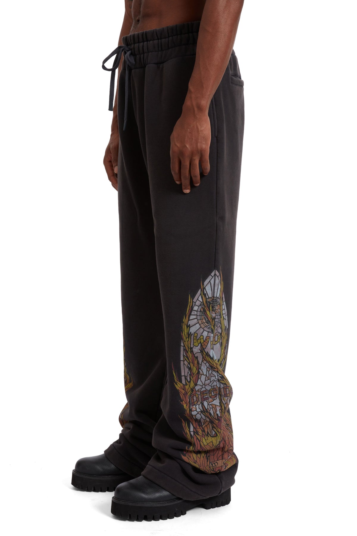 WHO DECIDES WAR FLAME GLASS HARDWARE SWEATPANT — vista 4