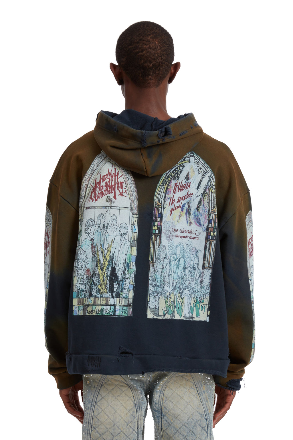 WHO DECIDES WAR MOTLEY HOODED PULLOVER — vista 6