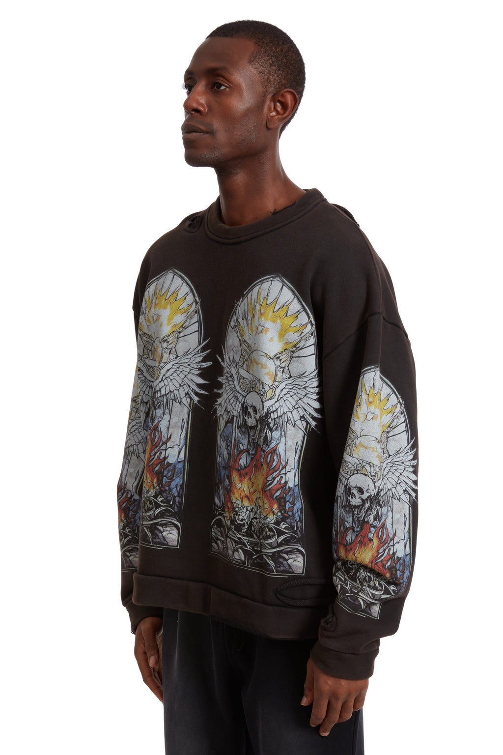 WHO DECIDES WAR SKULL PULLOVER — vista 4