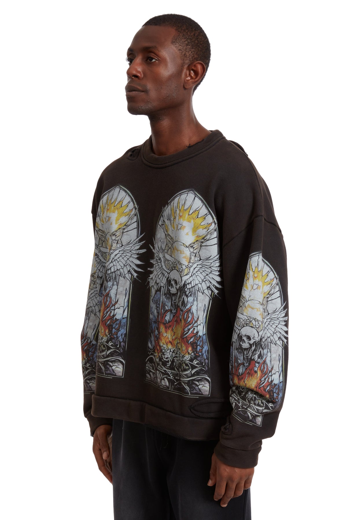 WHO DECIDES WAR SKULL PULLOVER — vista 4