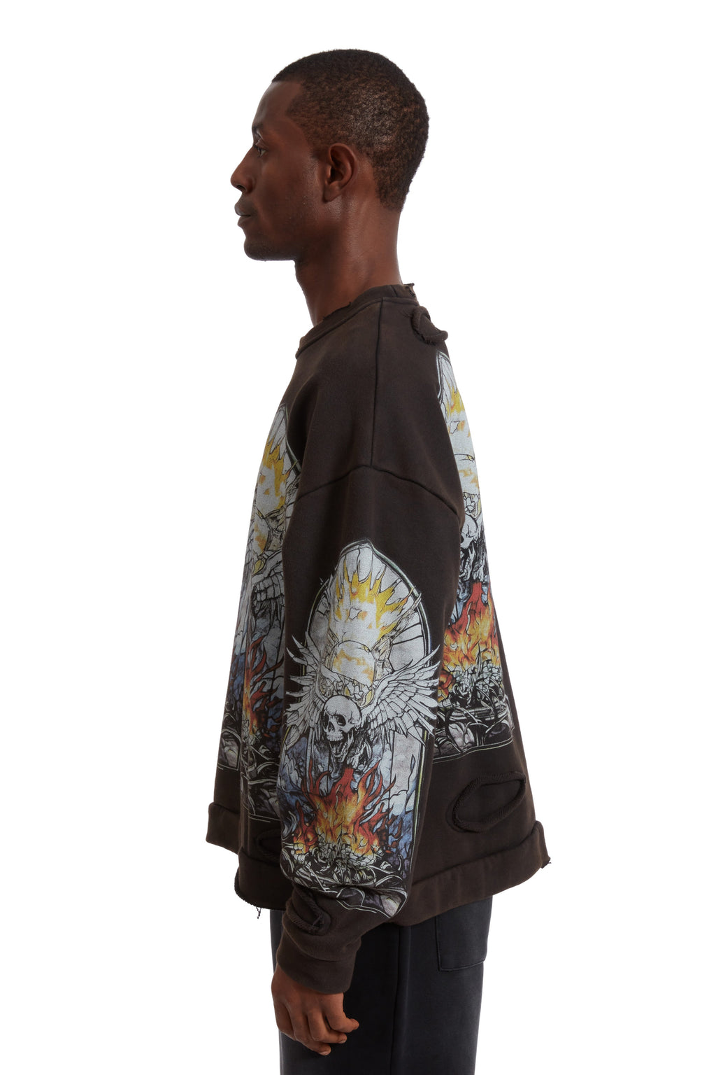 WHO DECIDES WAR SKULL PULLOVER — vista 5