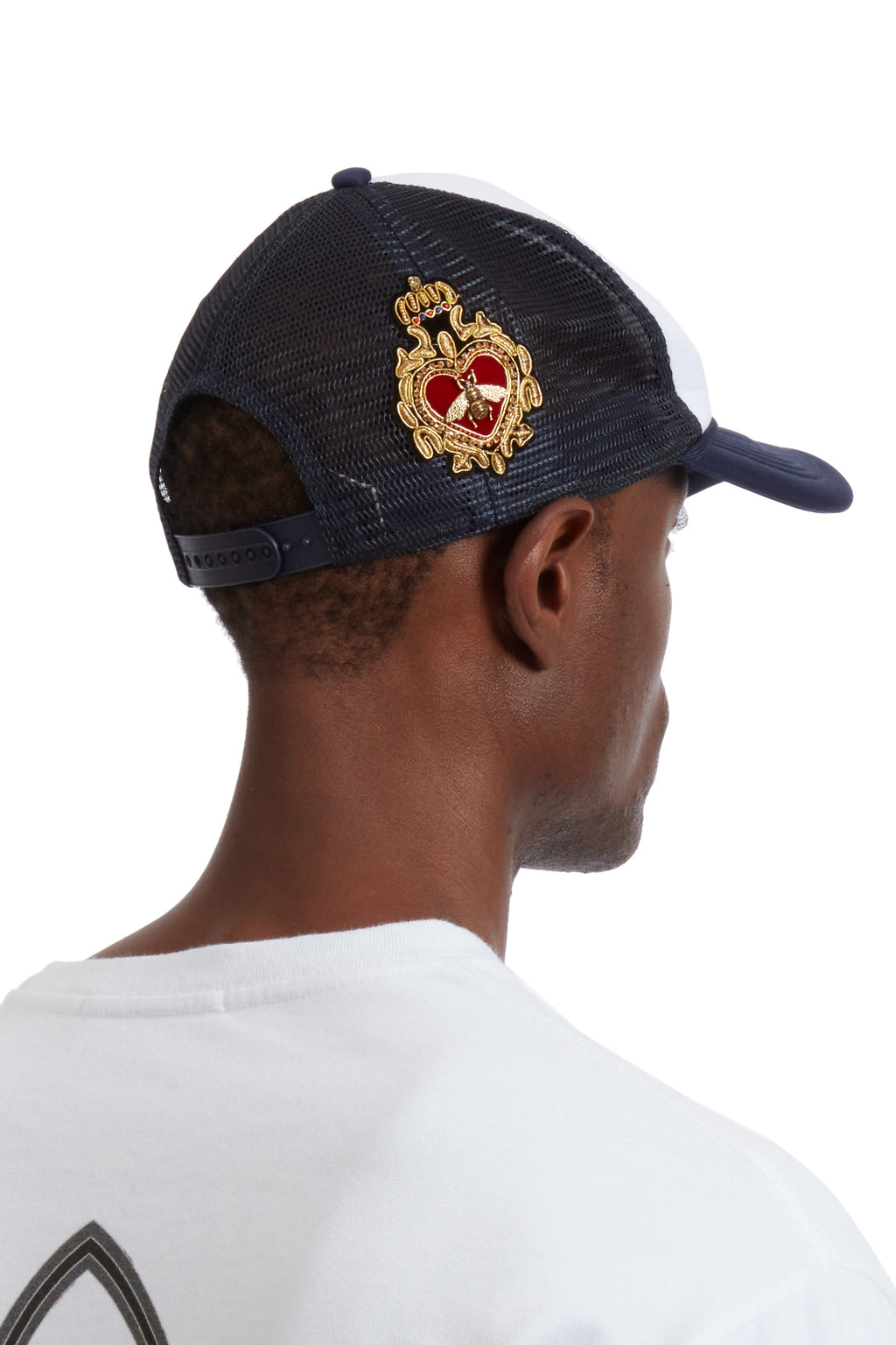 WHO DECIDES WAR BAROQUE TRUCKER HAT INDIGO — vista 7