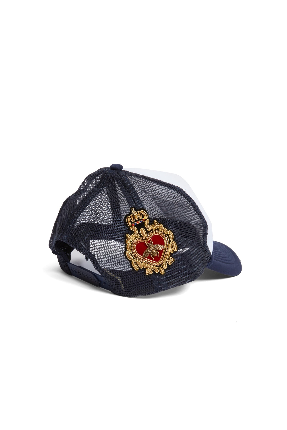 WHO DECIDES WAR BAROQUE TRUCKER HAT INDIGO — vista 3