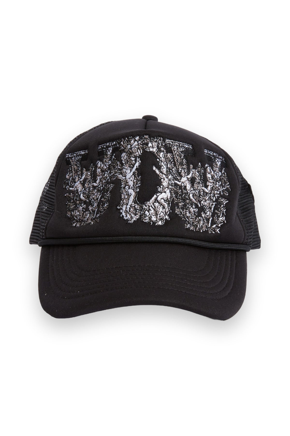 WHO DECIDES WAR BAROQUE TRUCKER HAT COAL