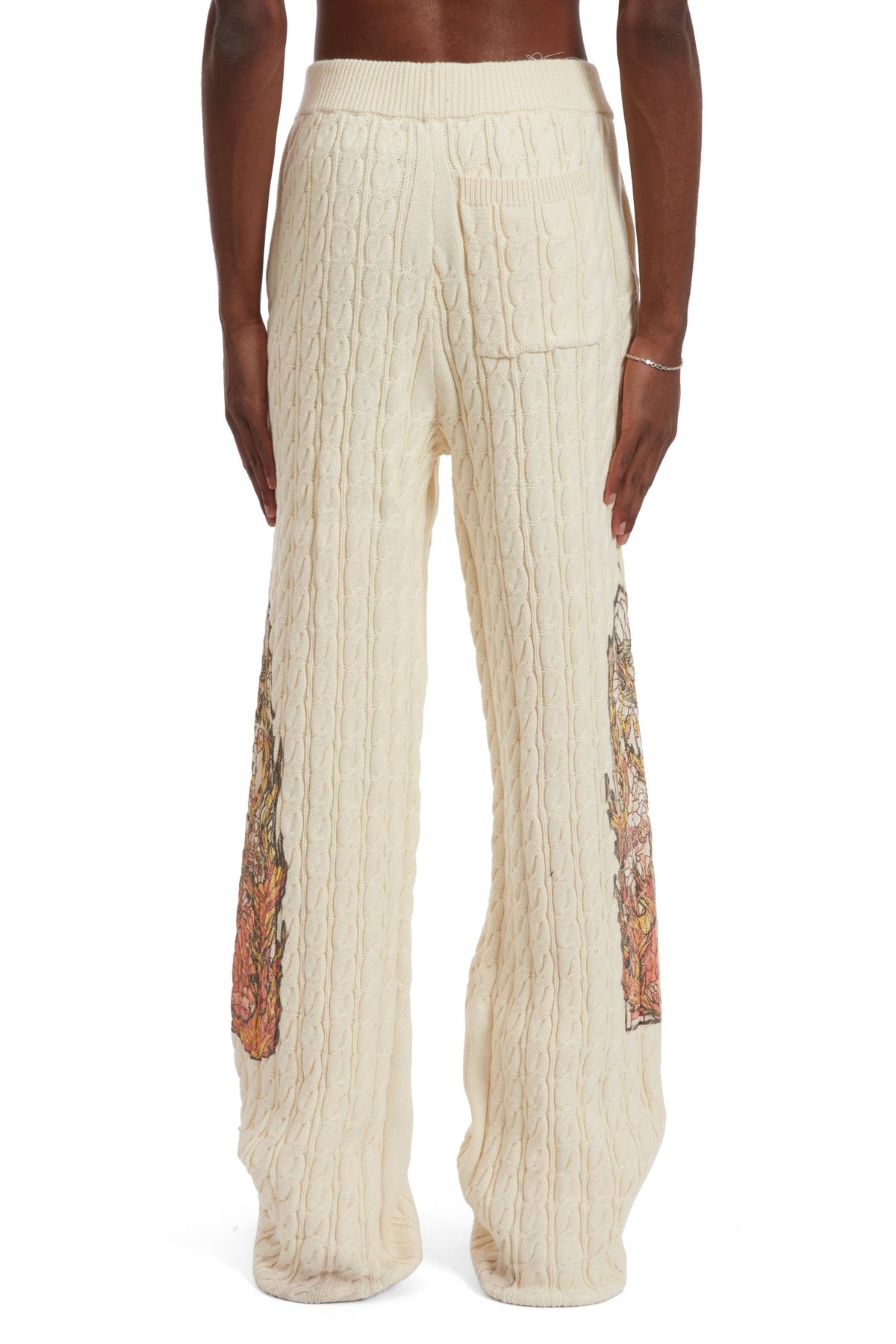 WHO DECIDES WAR FLAME GLASS CABLE KNIT LOUNGE PANTS — vista 6