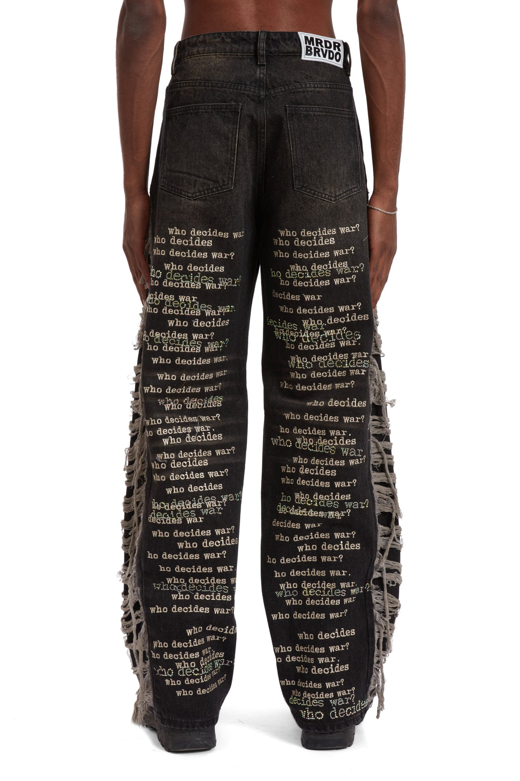 WHO DECIDES WAR ULTRA FLARE SCRIPTURE DENIM — vista 6
