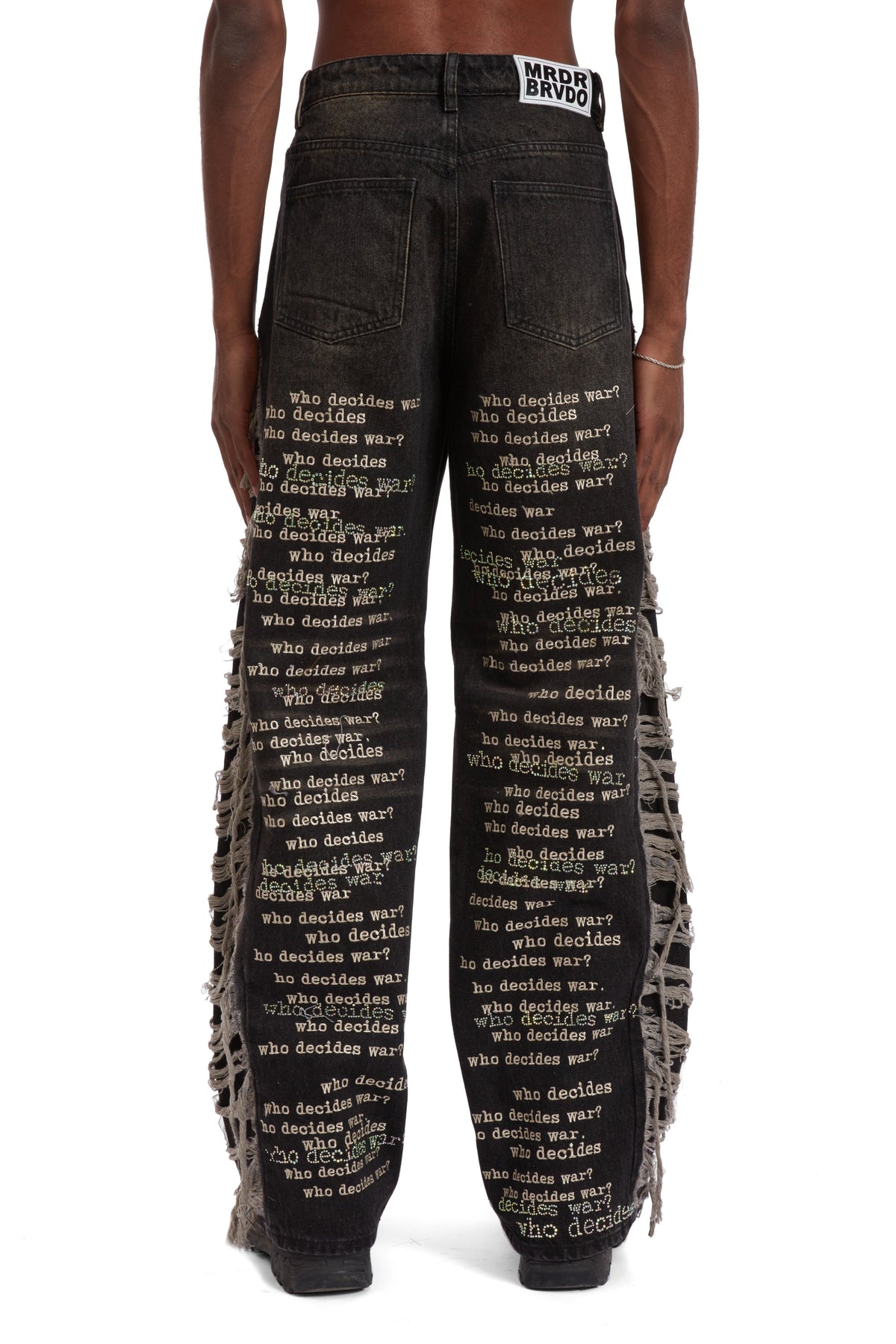 WHO DECIDES WAR ULTRA FLARE SCRIPTURE DENIM — vista 6