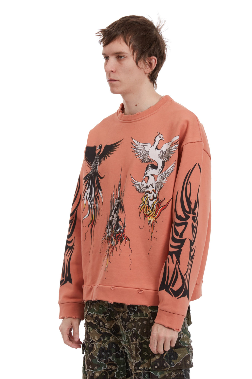 WHO DECIDES WAR NEFARIOUS WINGED CREWNECK SWEATER — vista 4
